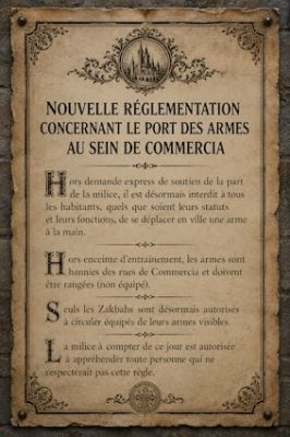 RÈGLEMENTATION ARMES
